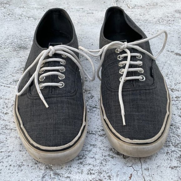 Vans Men Sneaker Lace Up Gray Shoes Size 10.5 Men 12Women - Picture 2 of 10